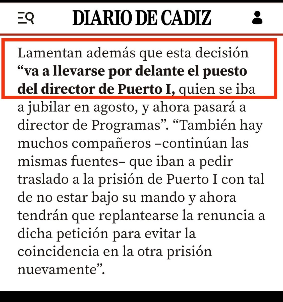 Las perras sindicales "legítimas" que en los órganos de representación se postulan a favor de directores en vez de defender a los compañer@s, LAMENTAN que sea cesado alguien al que le llega la mierda judicial hasta la calva por  acosar a los trabajadores.
#sosprisiones