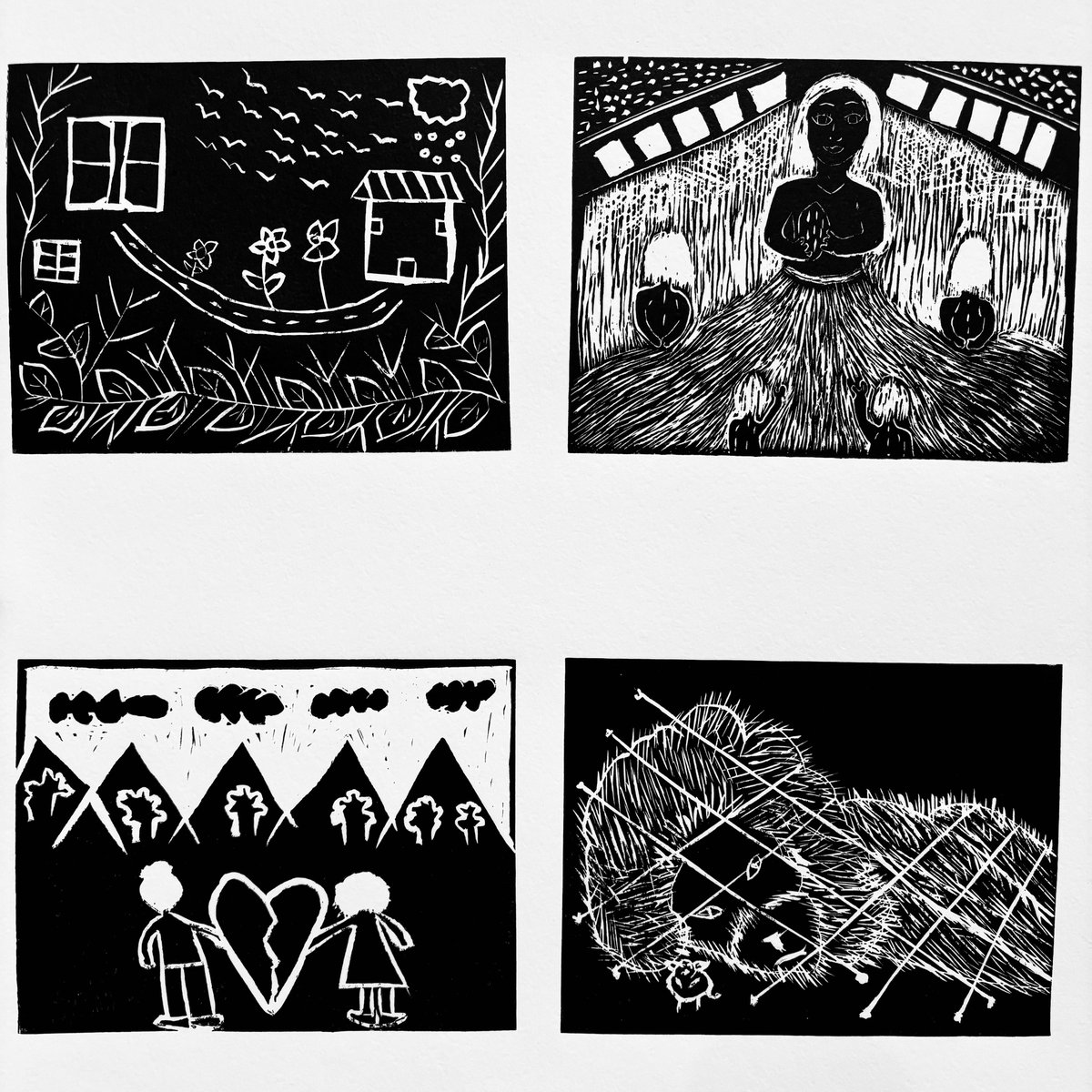 Since 2018, La Productora has collaborated with the Tanivet Women’s Prison and Minahuatlan Prison in Oaxaca to provide incarcerated women with opportunities for artistic expression. These moving works are featured within our current exhibit Beyond La Llorona.