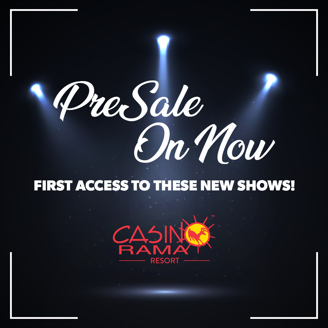CasinoRamaLive's tweet photo. 🎉PRESALE ON NOW! 🎉
Ticketmaster presale is on now! Click the link below for first access to these exciting new shows! Use code NEWTIX
Jay Leno with Arsenio Hall - https://t.co/3v4VtnrqAJ
Carroll Baker - https://t.co/aiHROYNxag
Pop 2000 Tour - https://t.co/Sak4WydBix https://t.co/GsvZSdoEKJ