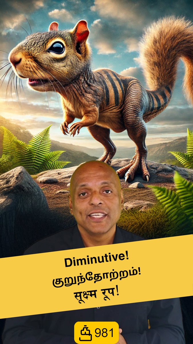 Diminutive! - Godzilla Is Not Always Right!
youtube.com/shorts/lq2y9qI…
குறுந்தோற்றம்! - கொட்ஜில்லா எப்போதும் சரியாக இருக்கவேண்டியதில்லை!
youtube.com/shorts/1gPfJgT…
सूक्ष्म रूप! -  गॉडज़िला हमेशा सही नहीं होता!
youtube.com/shorts/V17DUAp…
#quotidian
