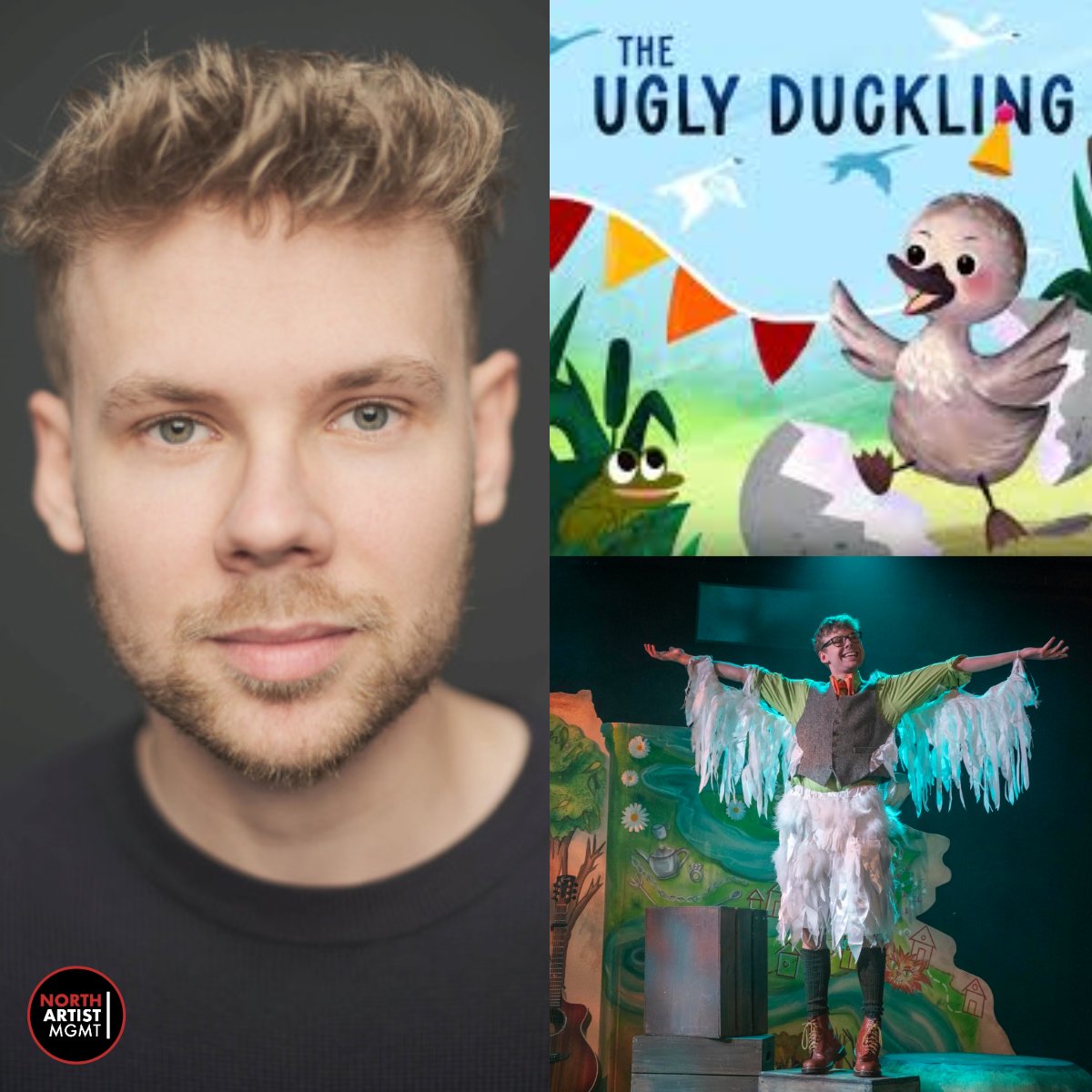 ETHAN COOPER (@ethanjcooper ) After a successful run at Nottingham Playhouse, ' THE UGLY DUCKLING' is now on tour!

Role: UGLY

Ethan is represented by <a href="/DavidN_NAM/">David Neil</a>