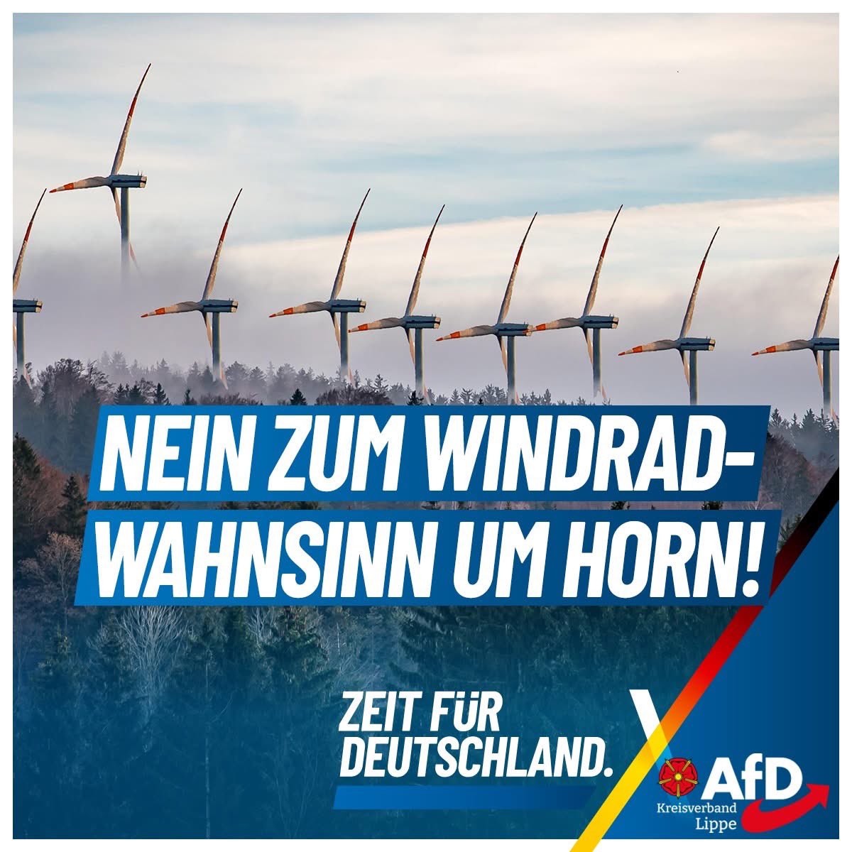 afd_kreis_lippe's tweet photo. Windrad-Wahnsinn stoppen!

Unseren #Teutoburger #Wald, wie wir ihn als #Lipper und #Ostwestfalen von klein auf kennengelernt und geliebt haben, wird es in der Form bald nicht mehr geben.

Zum Beitrag: https://t.co/FKvIBVSKqC

#Weidel #Chrupalla #AfD #Windkraft #Windmühlen #Horn https://t.co/KAUALSbmw8