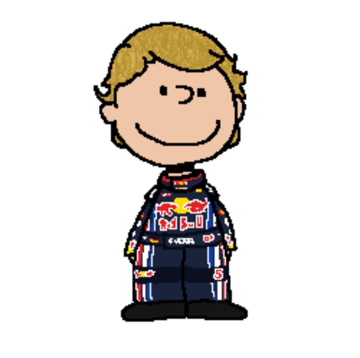 sebastian vettel if he was in peanuts btw