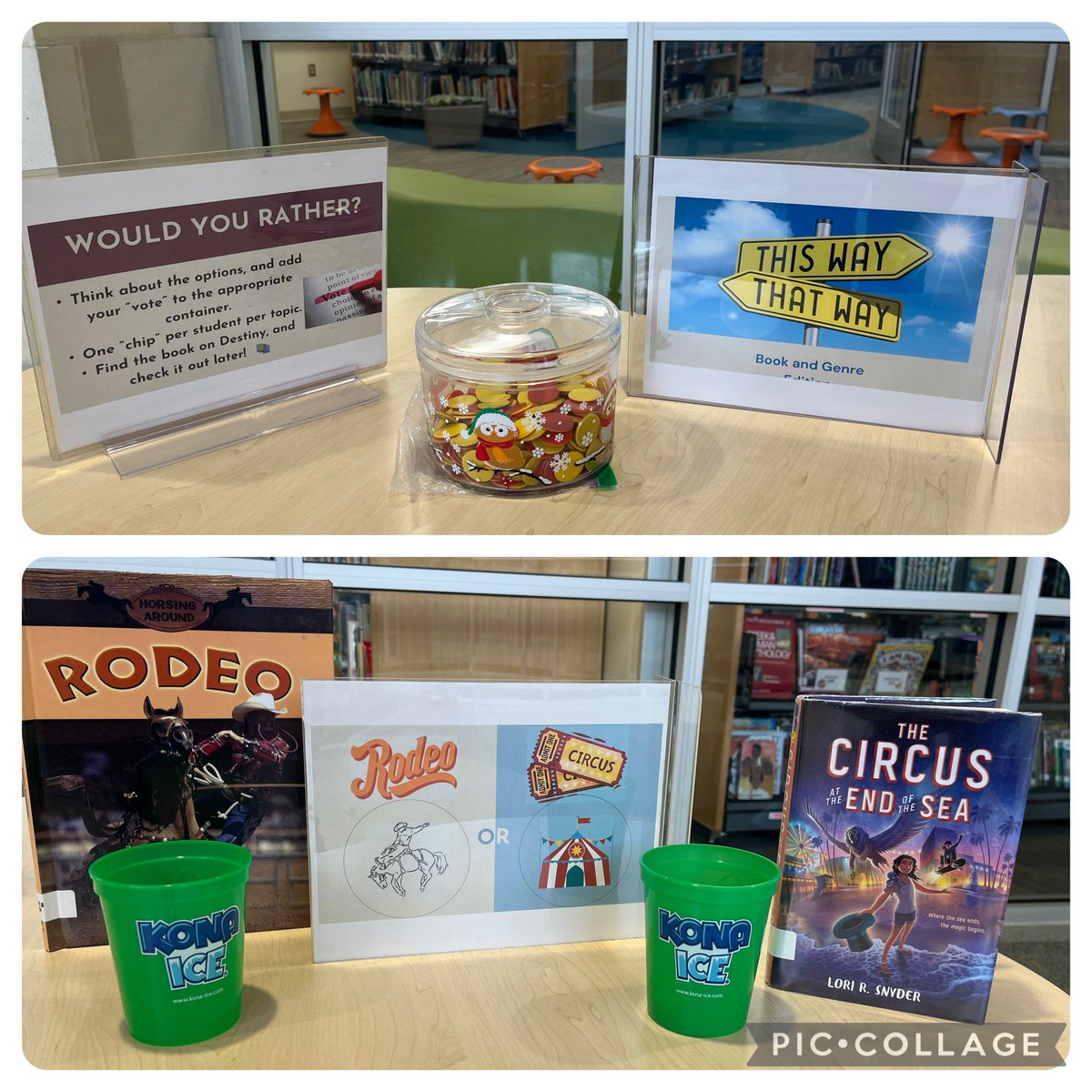 abgerman's tweet photo. Sooooo excited for this new station! Our first votes have been cast! Can’t wait to see what new topics and books arise throughout the week! Come, check it out, share your voice, and find a new book! #waystousebooks #engagament #vblms https://t.co/m4cicnKPhs