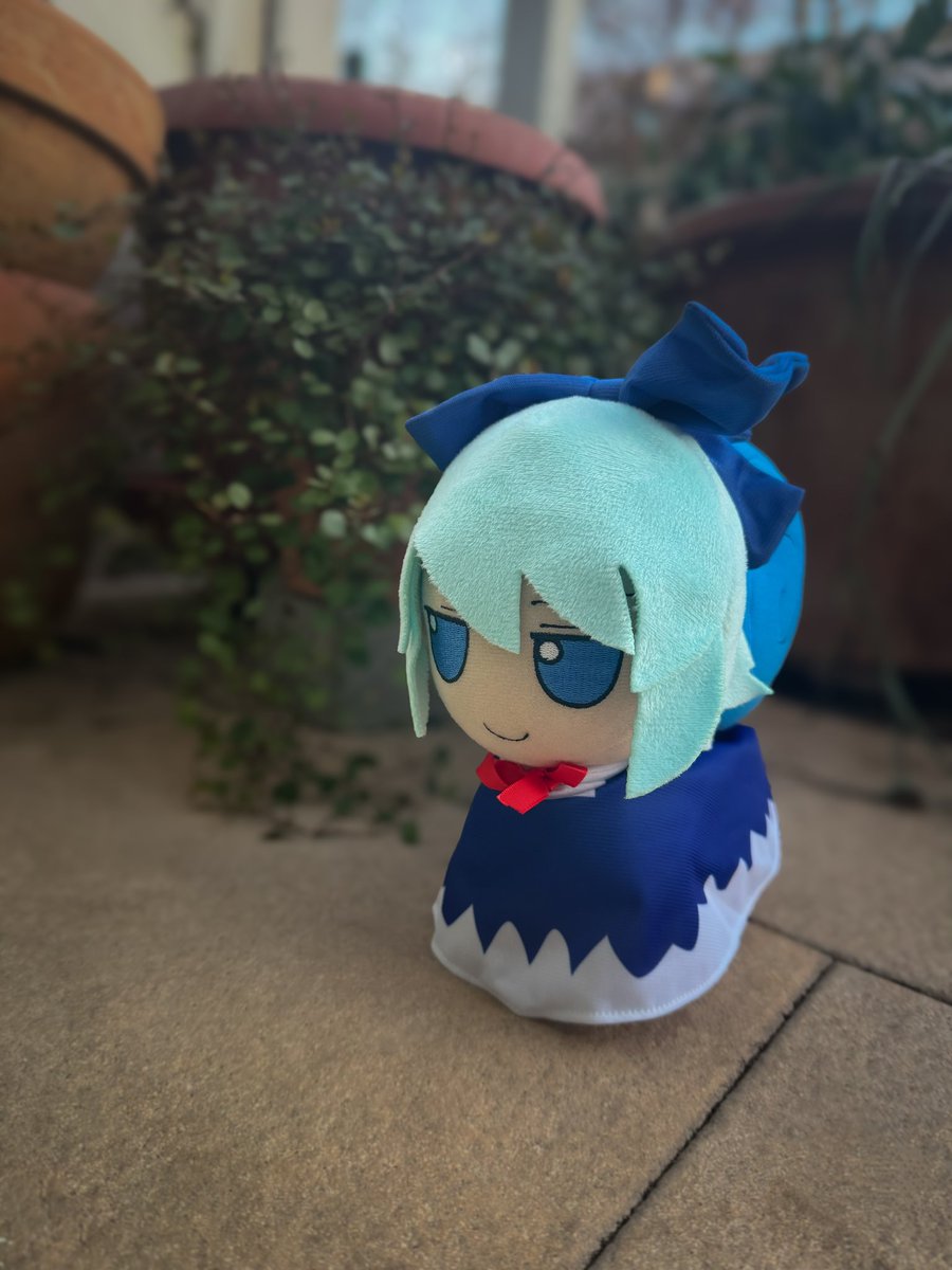 staraeryth's tweet photo. Professional Bakas have said that it‘s Cirno Snail season! Go look for some in your garden and feed them! ᗜ‿ᗜ❄️ https://t.co/0qEyUFDnQv
