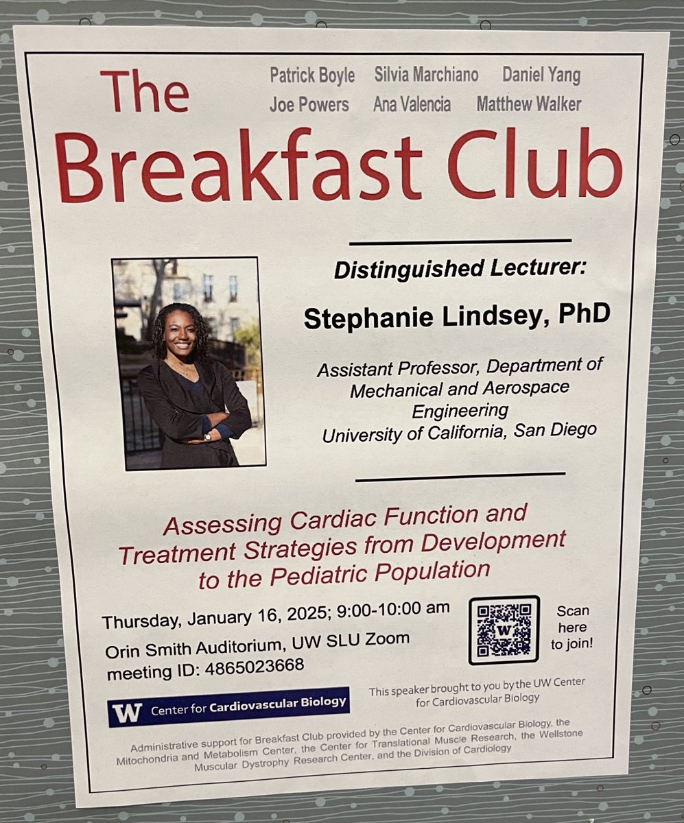 Silvia Marchiano (@silviamarchia) on Twitter photo Really excited for today’s #BreakfaClub distinguished lecture speaker! <a href="/cardio_femme/">Prof. Stephanie Lindsey</a> from <a href="/UCSD/">UC San Diego</a> talking about fluid dynamics and congenital heart diseases Really excited for today’s #BreakfaClub distinguished lecture speaker! <a href="/cardio_femme/">Prof. Stephanie Lindsey</a> from <a href="/UCSD/">UC San Diego</a> talking about fluid dynamics and congenital heart diseases