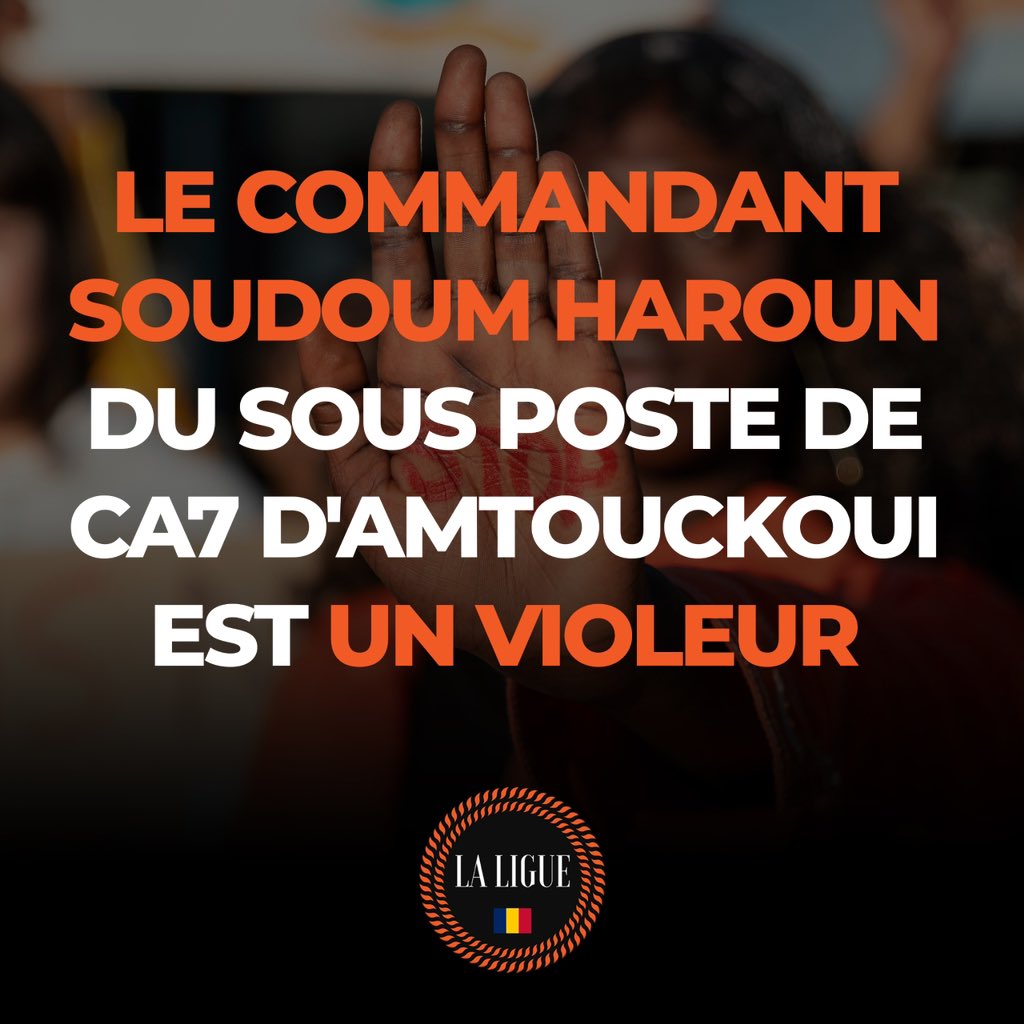 Il a 45ans.
Il l'a violé et menacée d'impunité 

facebook.com/share/p/17pXVb…
#Tchad 
#Justicepourlessurvivantes 
<a href="/nadyDoum/">Nady La Sahélienne</a>  <a href="/jaw_haraa/">جوهرة🖤🕸</a>  <a href="/MediaFeministe/">Le Média Féministe Africain/African Feminist Media</a>  <a href="/EliseBrya/">Brya Elise Grâce</a>