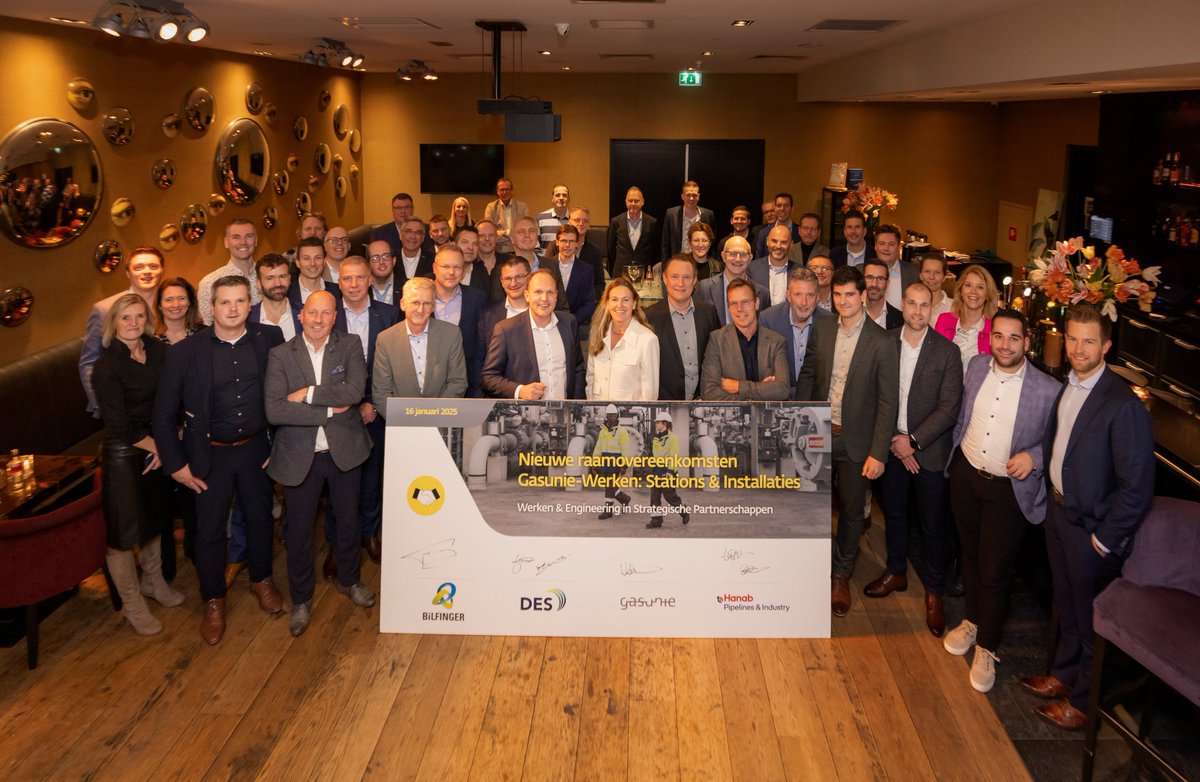 Samen met Bilfinger en Kuijpers dragen we bij aan een duurzame energievoorziening! bit.ly/40yrDWv Met het strategische 10-jarige raamcontract van Gasunie werken we aan het onderhoud, de uitbreiding en verduurzaming van het gastransportnetwerk.
#vooreenmooierNederland