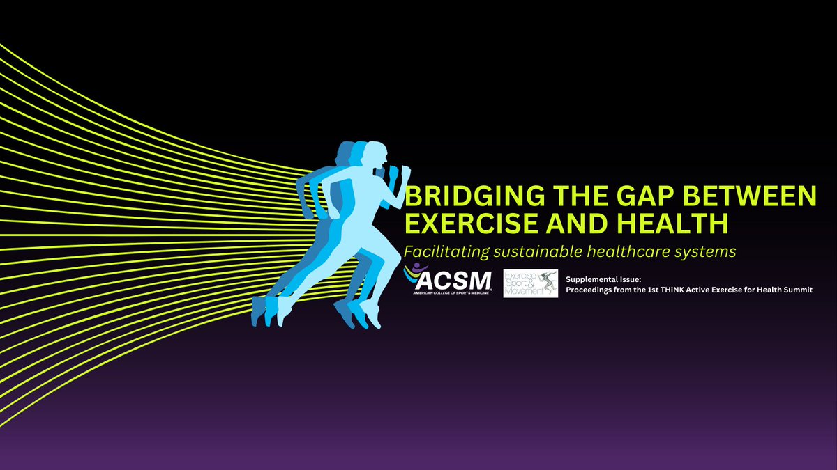 Exercise, Sport, and Movement (@esm_acsm) on Twitter photo We are excited to announce our supplementary issue, featuring proceedings from the 1st THiNK Active Exercise for Health Summit: Bridging Exercise & Health
Find it here: journals.lww.com/acsm-esm/toc/2…
<a href="/gary_liguori/">Gary Liguori</a> <a href="/GenudT/">GENUD-Toledo Research Group</a> <a href="/DrLarissaDavies/">Prof. Larissa Davies</a> <a href="/REiRSID/">REiRSID</a> <a href="/CIDE_URJC/">Centro Investigación en Ciencias del Deporte</a> <a href="/GOfitLAB/">GO fit LAB</a> <a href="/Europe_Active/">EuropeActive</a> We are excited to announce our supplementary issue, featuring proceedings from the 1st THiNK Active Exercise for Health Summit: Bridging Exercise & Health
Find it here: journals.lww.com/acsm-esm/toc/2…
<a href="/gary_liguori/">Gary Liguori</a> <a href="/GenudT/">GENUD-Toledo Research Group</a> <a href="/DrLarissaDavies/">Prof. Larissa Davies</a> <a href="/REiRSID/">REiRSID</a> <a href="/CIDE_URJC/">Centro Investigación en Ciencias del Deporte</a> <a href="/GOfitLAB/">GO fit LAB</a> <a href="/Europe_Active/">EuropeActive</a>