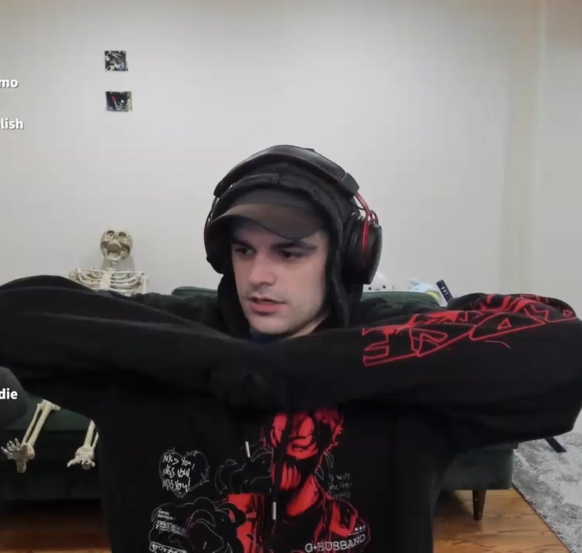 lyssxxp's tweet photo. he’s in his corpse hoodie today i’m emotional https://t.co/KlfYChctR1