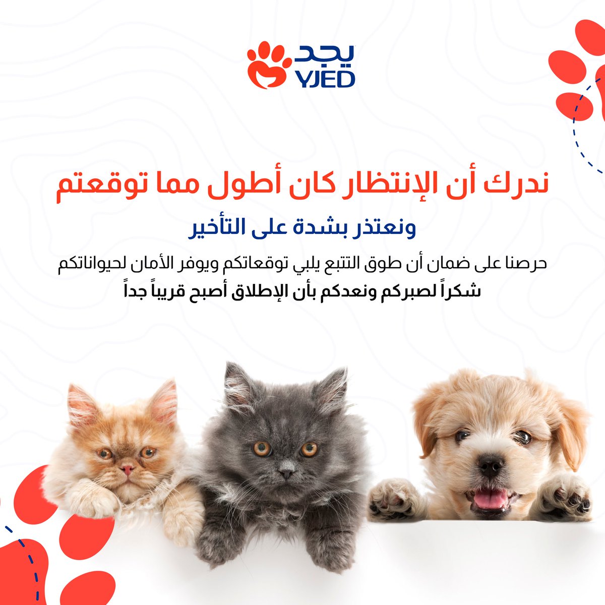 yjedcollar's tweet photo. شكراً لصبركم ونعدكم بأن الإطلاق أصبح قريباً جداً 💙

#يجد #حيوانك_الأليف #yjed #جهاز_تتبع #أليفك https://t.co/bDukoDNqUi