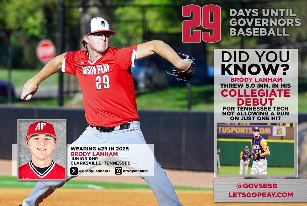 Only 𝗕𝗿𝗼𝗱𝘆 𝗟𝗮𝗻𝗵𝗮𝗺 (𝟮𝟵) days from opening day, and our 𝗖𝗹𝗮𝗿𝗸𝘀𝘃𝗶𝗹𝗹𝗲 𝗻𝗮𝘁𝗶𝘃𝗲 is ready to shove! ⛽️

🅱️🅰️🆖❗️ | #LetsGoPeay