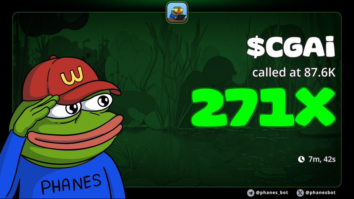 248Sena's tweet photo. Over 271x on $CGAI
private TG eating good🔥🔥🔥🔥🔥🔥

DD8GJwAZHZZsLEtKnxdWfm8JbBhUj1oVwiGigfPUpump

Brand new AI agent, this is going to be an epic project, the Biggest Gem of the day, it will absolutely blow you away, opening directly 15M underneath!

#CGAI #Crypto #MEMECoin #Blockchain #Web3 #meme1000x #1000xgem #SOL #Pump #Jackson #Crypto #MEMECoin #Blockchain #Web3 #FireDog #CommunityPower #Courage #HeroicSpirit #1000xgem