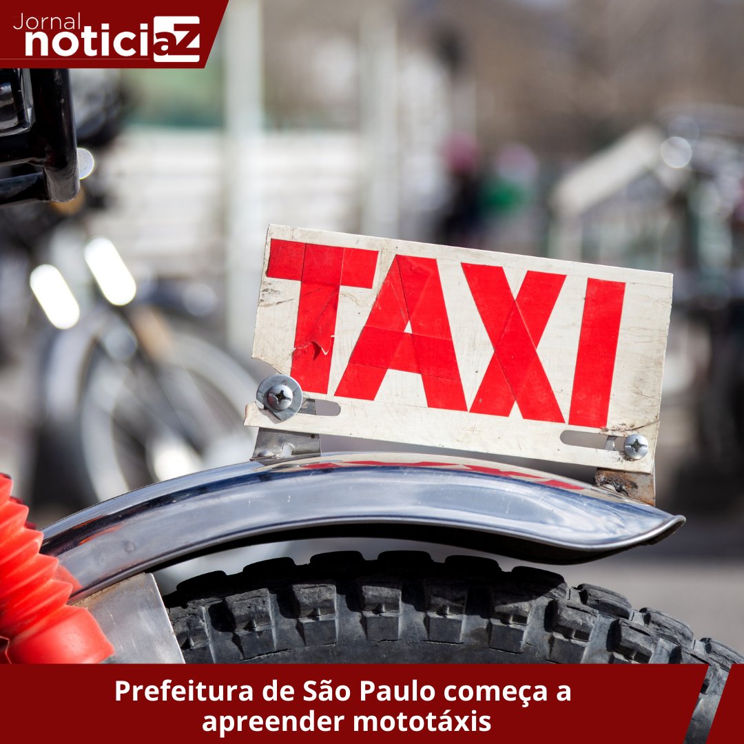 RNoticiaz's tweet photo. A prefeitura de São Paulo iniciou operação para apreensão de mototáxis após a Justiça suspender o serviço na capital paulista, ao negar liminar para a empresa 99. 

https://t.co/bMOZAXk0Rd https://t.co/JA4XWYJtd7