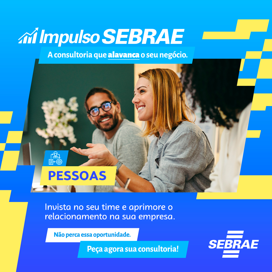 Com o Impulso Sebrae em Gestão de
Pessoas você alinha as estratégias de pessoas com os objetivos estratégicos do seu negócio. Além disso, você pode aperfeiçoar a gestão de suas equipes e construir times de alto desempenho. Acesse cloud.divulga.sebraeto.com.br/impulso-sebrae 

#ImpulsoSebrae #Sebrae