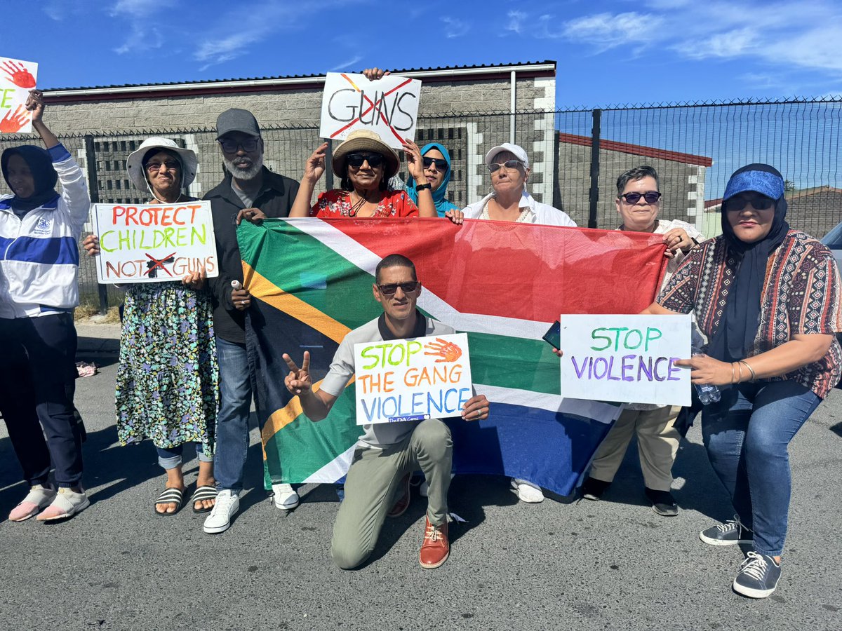Thank you to the community of Lentegeur and all role players for joining our peace march today