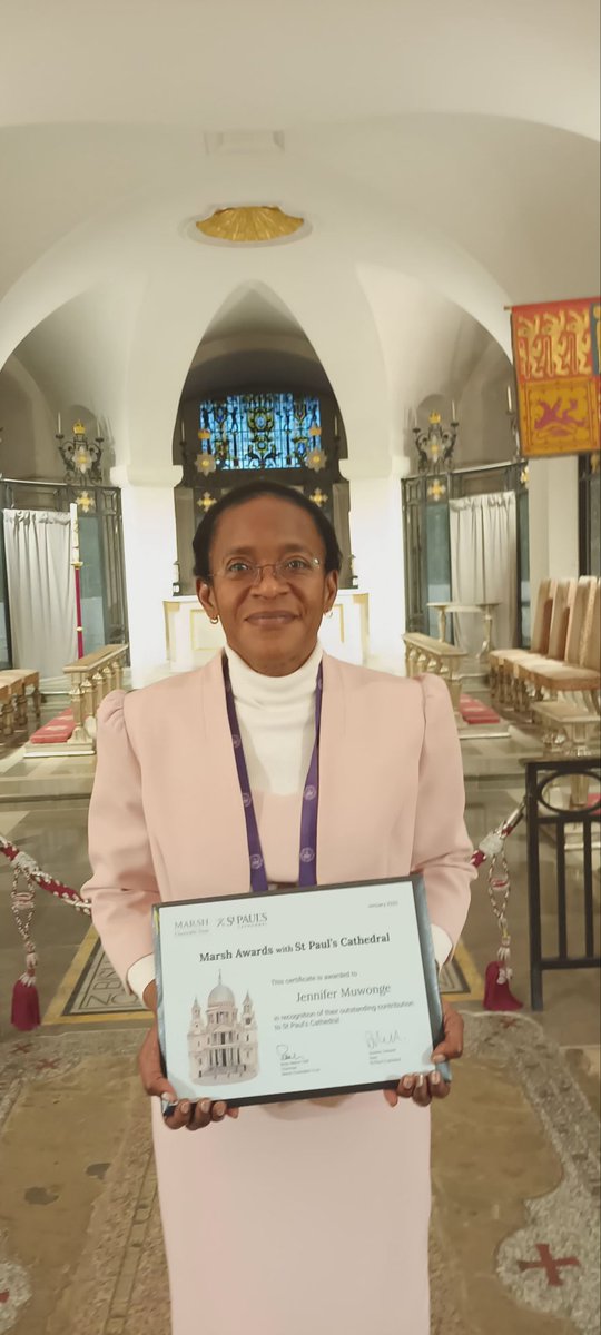 JMuwonge's tweet photo. @MarshAwards @StPaulsLondon I am truly humbled to receive this award. Thank you very much https://t.co/5PC9FRVleT