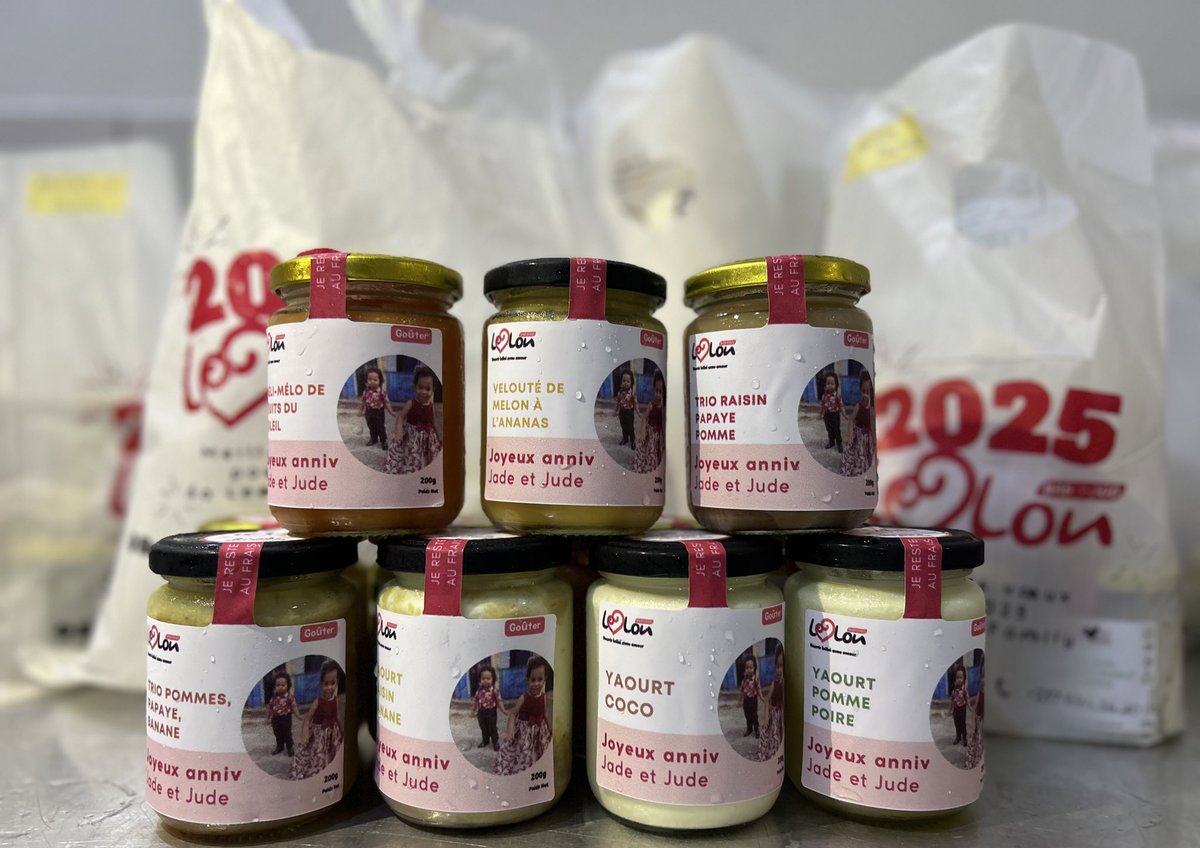 Y’a t’il quelque chose de plus adorable chez Leelou Baby Food que les pots personnalisés spécial anniversaire ? 🥰

Joyeux anniversaire encore à nos p’tits gourmets Jade et Jude 🎂🎁🎉

#BirthdayTwins #Nourrirbébéavecamour #SansConservateurs #Petitpot