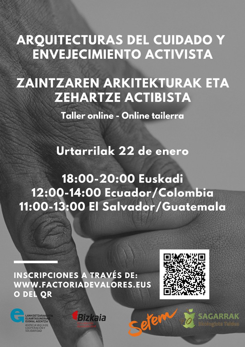 Ciclo Arquitecturas del cuidado: ¿Es posible vivir en comunidad?
Los próximos 21 y 22 de enero Basauri acogerá el ciclo Arquitecturas del cuidado: hacia un envejecimiento activo.
Contará con 2 charlas para analizar propuestas acerca de los cuidados, las personas mayores y cómo.."