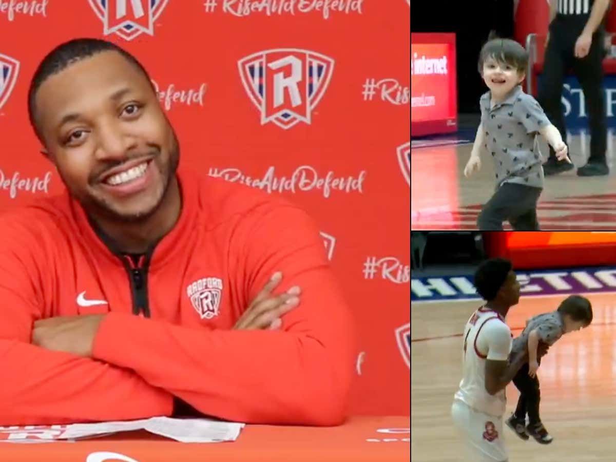 barstoolsports's tweet photo. 'Please Don't Give Me A Technical' - Radford's Coach Begged The Ref Not To Cost Him A Win Because Some Kid Caused Chaos Running Onto The Court https://t.co/xBuWs02uxH https://t.co/aSk8JqDA7O