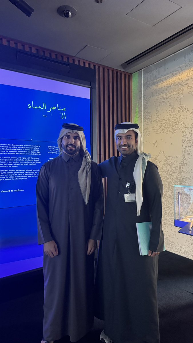 MDRsulaiti's tweet photo. AI's technological advancements are undeniable, regardless of your stance. Just yesterday, while I was absorbed in reading, AI created my portrait at the "AI or NAY?" exhibit @NUQatar  @themediamajlis. How awesome is that?!  @QF 

Very proud of @alkubaissii and his team! https://t.co/PWKUGlS3pN