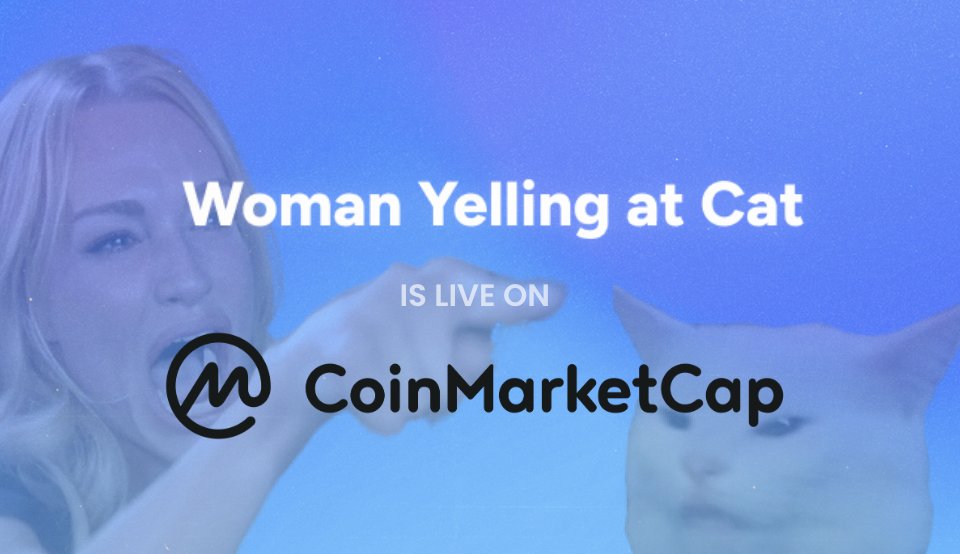 WYACSolana's tweet photo. Woman Yelling at Cat ( $WYAC ) is now live on @CoinMarketCap 🥳💙

https://t.co/3fzUZe9EMY https://t.co/jVnnImrG8a