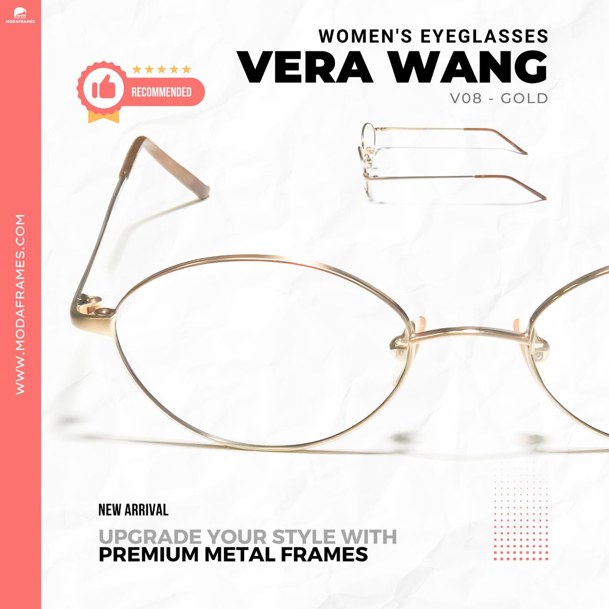 ModaFrames's tweet image. 👓 Want to look 50% smarter &amp;amp; 100% more stylish? Meet Vera Wang V08 – Gold Edition!  
- Gold = instant glow-up ✨  
- Lightweight &amp;amp; comfy 💛  
- Luxury feel, no luxury price: now $80.95 (was $230!) 🚀  
🛒 Grab yours: modaframes.com/products/vera-…  
#VeraWang #GoldFrames #SmartStyle