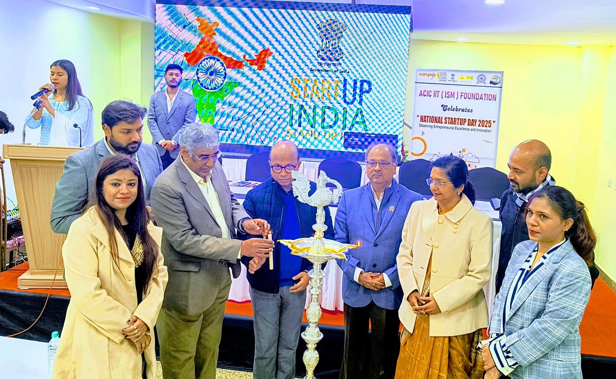 RestoneGroup's tweet photo. Today @ceo_acic ACIC IIT ISM Foundation Celebrates National Startup Day 2025
@dutta70 @nayanb @IITISM_DHANBAD 
#The_Next_Wave https://t.co/XaLDF2UThW
