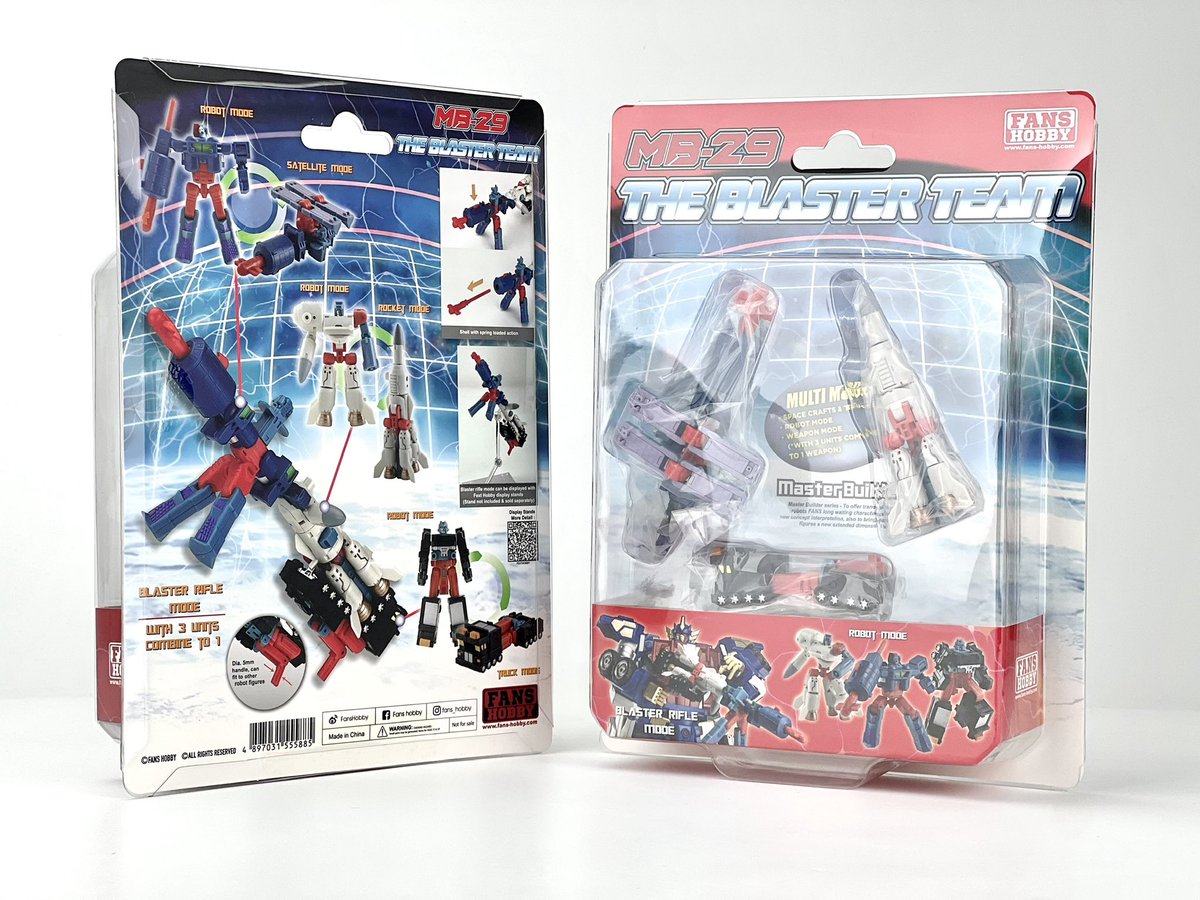 fans_hobby's tweet photo. 3 teams finally unite👍🏼👍🏼
MB-29 THE BLASTER TEAM is ready to ship soon👏🏼👏🏼
Collect the MB-26 THE SABER TEAM & MB-27 THE SHIELD TEAM as well😁!
#fanshobby #thirdpartytransformers #navalcommander #theshieldteam #MB27 #theblasterteam #mb29 #thesaberteam #mb26 https://t.co/xspPsNFdeW