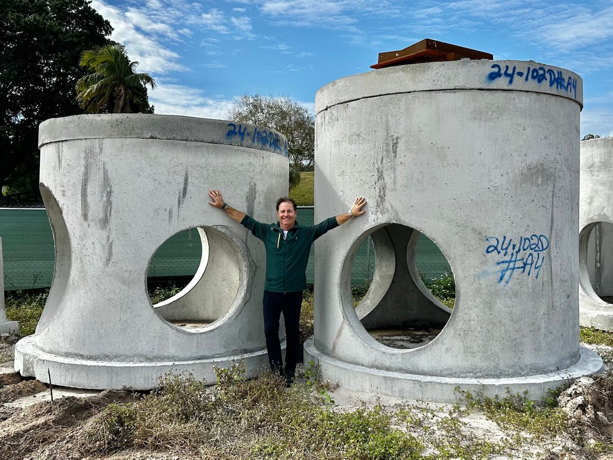 You know its a big project when… water pipes at Farrell Estates in Wellington, FL.