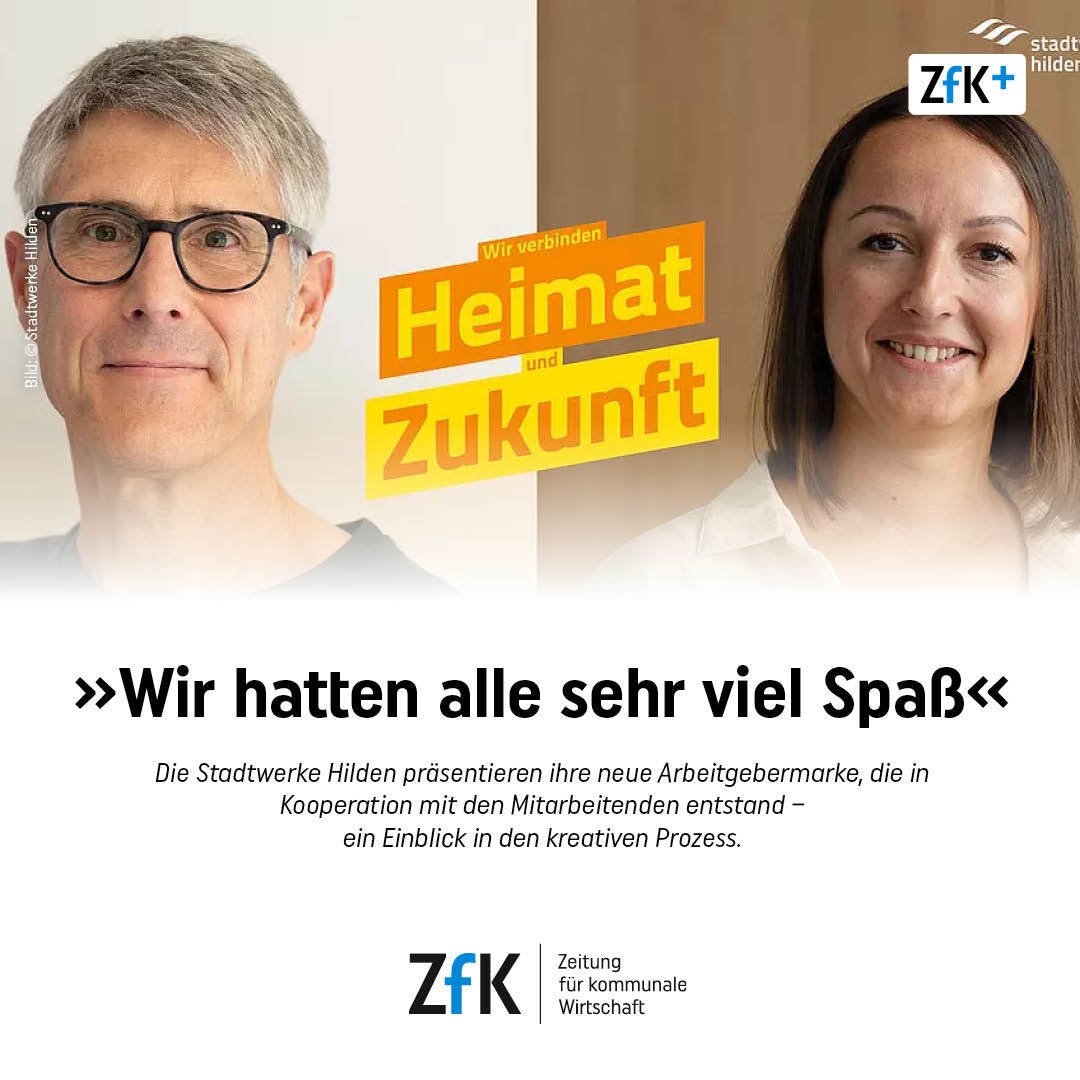 ZfK_de's tweet photo. Die @StadtwerkeHilden entwickelten eine neue Arbeitgebermarke mit Beteiligung der gesamten Belegschaft. Simone Schillings gibt im ZfK-Interview Einblicke in den Prozess.
Mehr dazu hier mit ZfK+ : https://t.co/Gyk1qLZuf1
#Personalmanagement #KommunaleWirtschaft #ZfK https://t.co/Wg2XGej2fZ