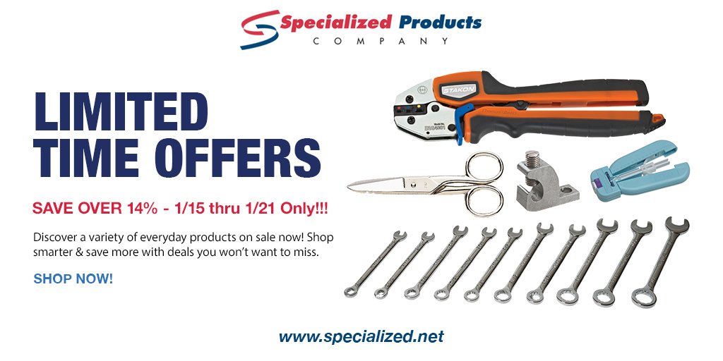 spctools's tweet photo. HURRY! BIG SAVINGS on top Electrical and Fiber Tools from SPC! Prices valid until January 21st! 🔥Click here to grab your deal! 
👉https://t.co/u9s5tOUWCL

#Burndy #thomasandbetts #electricaltools #fibertools #microstrip https://t.co/raEMzpEquv