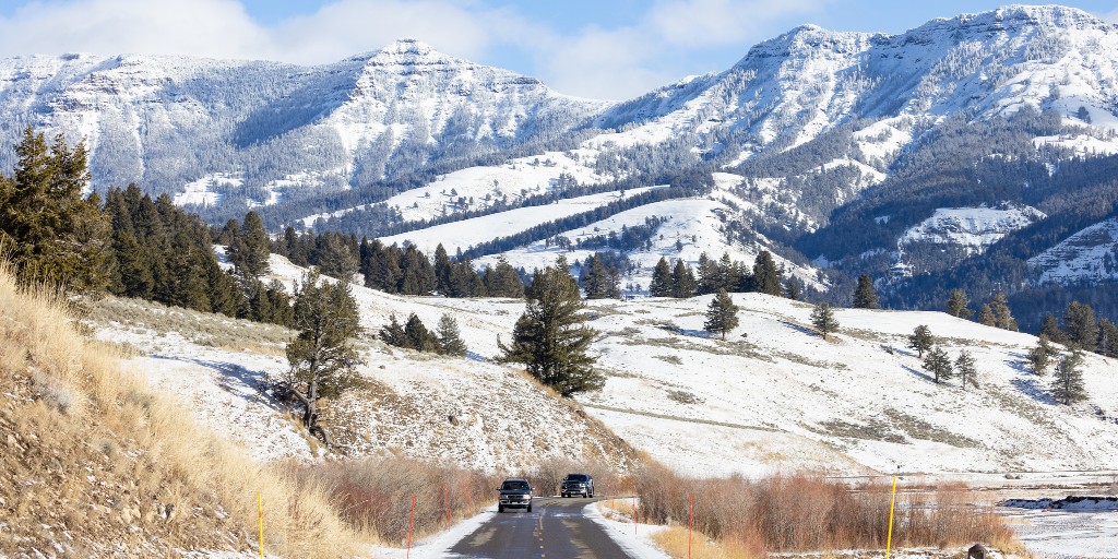 YellowstoneNPS's tweet photo. When traveling in Yellowstone, the journey is definitely part of the reward. Winter travel requires more planning and safety considerations than a summer trip.
 
https://t.co/EmvIf3LXxF https://t.co/QYXWxp0P0L