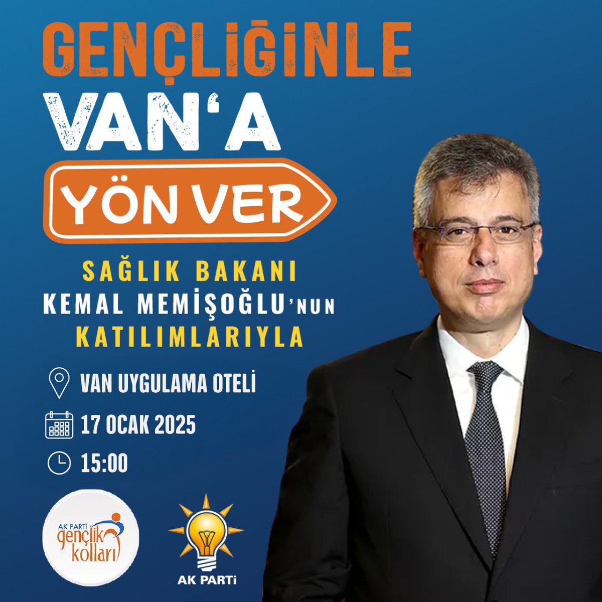 Gençliğinle VAN'A Yön Ver! 🚀

Gençlik, Türkiye’nin geleceğini inşa eden en güçlü dinamiktir. Türkiye Yüzyılı hedeflerimize ulaşırken, gençlerimizin heyecanı ve kararlılığı bizlere ilham vermeye devam ediyor.

Sağlık Bakanımız Sayın <a href="/drmemisoglu/">Prof. Dr. Kemal Memişoğlu</a>'nun katılımlarıyla
