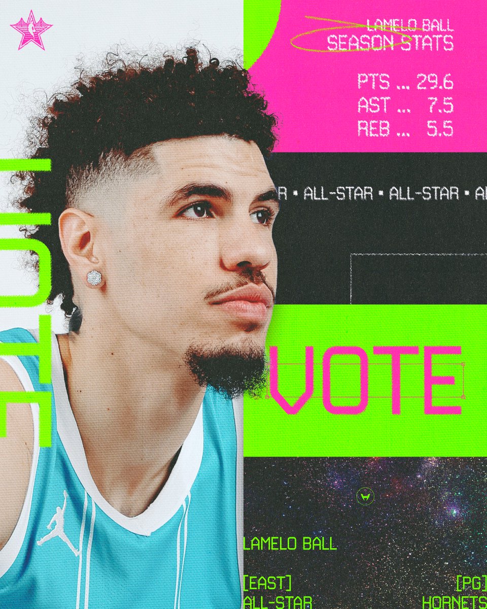 For the third week in a row, <a href="/MELOD1P/">Melo</a> leads all East Guards in #NBAAllStar fan voting. 🛸 

Keep the votes coming fam: on.nba.com/42i9ihF