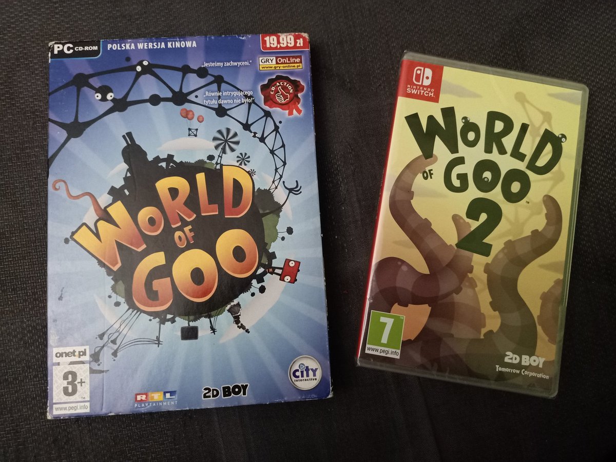 Bitowsky1's tweet photo. Proud owner of the full collection of World Of Goo 😁 ❤️
#worldofgoo #worldofgoo2 #2dboy #tomorrowcorporation https://t.co/dbpVGQwo1K