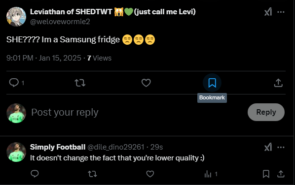 Yo. Do y'all think i cooked with the response?