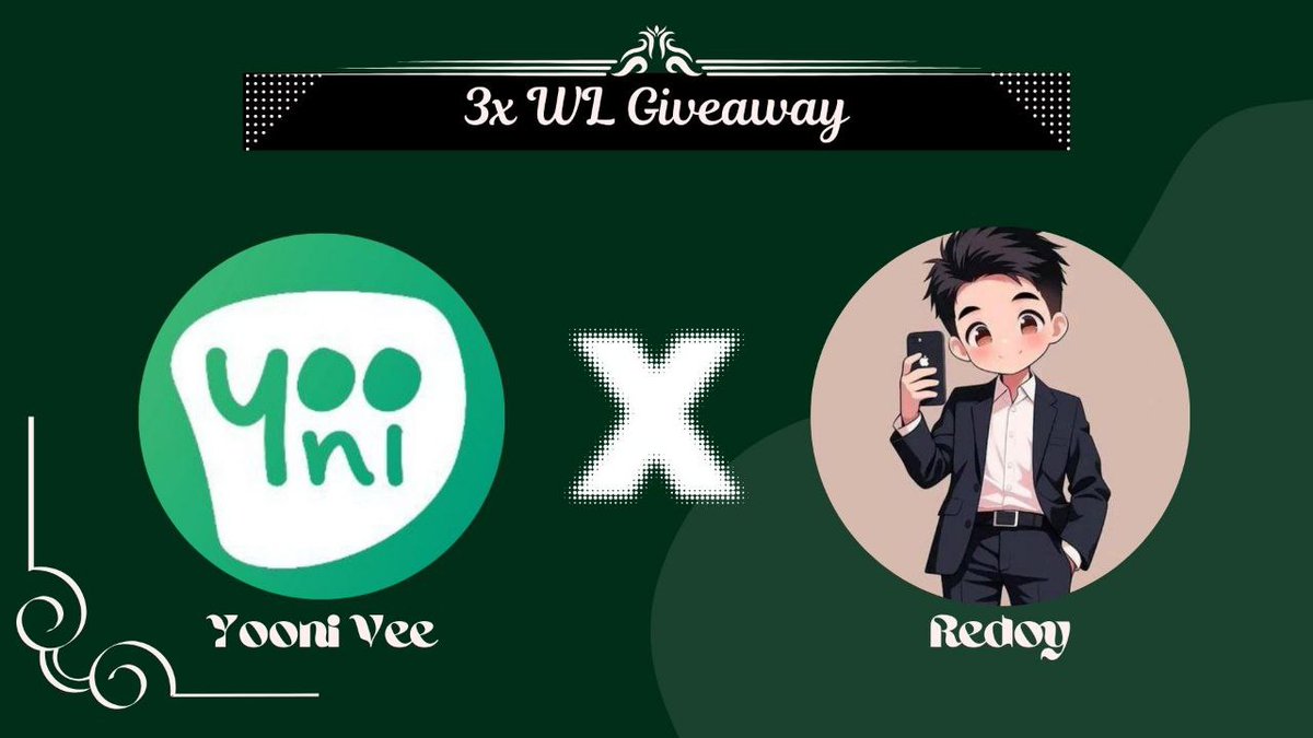 REDOYWeb3's tweet photo. Abstract Ecosystem @Yoonivee WL's Giveaway ๐ข
We've Teamed Up with @Yoonivee
To #Giveaway WL ๐ธY
๐ 3 WL For Their Upcoming #Nft Mint.. Supply 2222
Winner Of @Yoonivee WL Congrats all Guys ๐
@RedoyHossen005
@MdMhotashim
@Rafatislamdls1
@SakibHassa83201
#Yoonivee Let's go https://t.co/CM3VmZenik