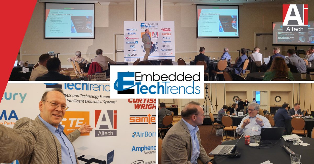 AitechDefense's tweet image. Many thanks for the engaging discussions this week during Embedded Tech Trends, especially around Ralph&apos;s presentation on using AI in space with open standards-based technology.
In case you missed it, look for the video soon!
#ETT2025 #EmbeddedTechTrends #OpenStandards #AI