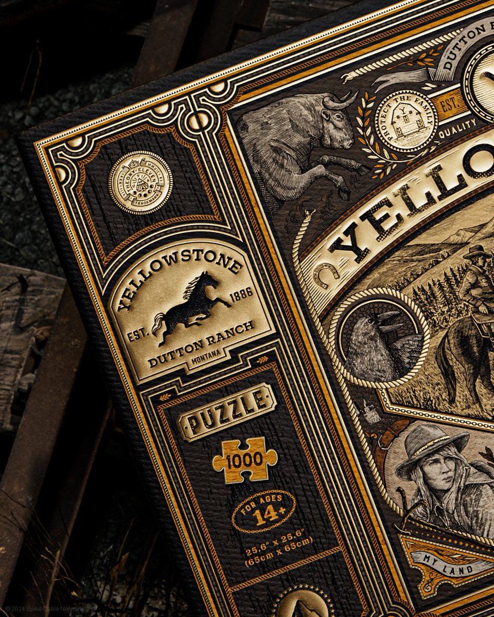 theory11 (@theory11) on Twitter photo 🐎 Explore the rugged frontier of <a href="/Yellowstone/">Yellowstone</a> like never before. The Yellowstone Jigsaw Puzzle - available TOMORROW at 12pm ET! #yellowstone #theory11 🐎 Explore the rugged frontier of <a href="/Yellowstone/">Yellowstone</a> like never before. The Yellowstone Jigsaw Puzzle - available TOMORROW at 12pm ET! #yellowstone #theory11