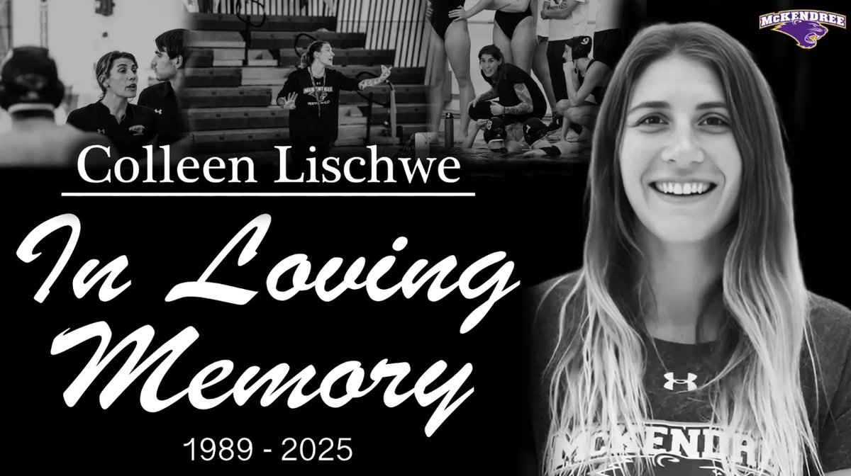USAWP's tweet photo. We are deeply saddened by the sudden passing of @McKendree_Polo Head Coach and longtime @usawpODP Coach Colleen Lischwe. A @MOWaterPolo Hall of Fame inductee, she was a beloved member of the water polo community and our thoughts are with her family, friends and athletes during this difficult time.

https://t.co/dc7XIuKYJE