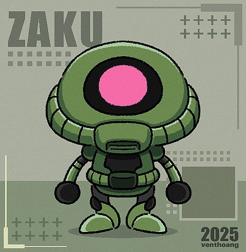 VentHoang's tweet photo. [FanArt]
Mobile Suit Gundam - Zaku ザク

#Zaku #ザク #Gundam #MobileSuitGundam #SD #SuperDeform #Chibi #ZBrush #FanArt #DigitalDrawing #ClipStudioPaint #CSP #Mecha #Robot https://t.co/7TwtQpHch9