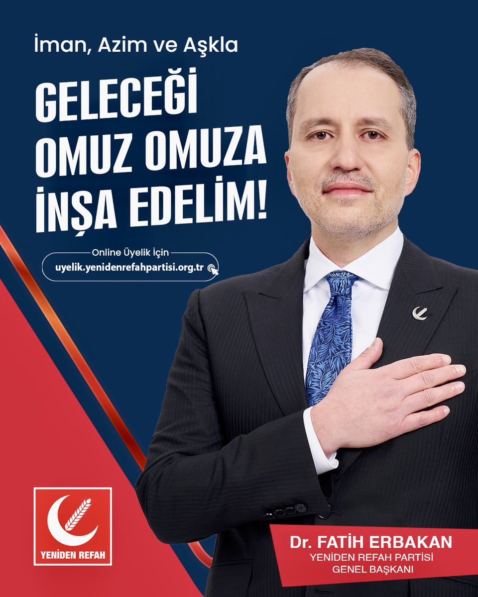 Geleceği Omuz Omuza İnşa Edelim!

Online Üyelik ⬇️
uyelik.yenidenrefahpartisi.org.tr