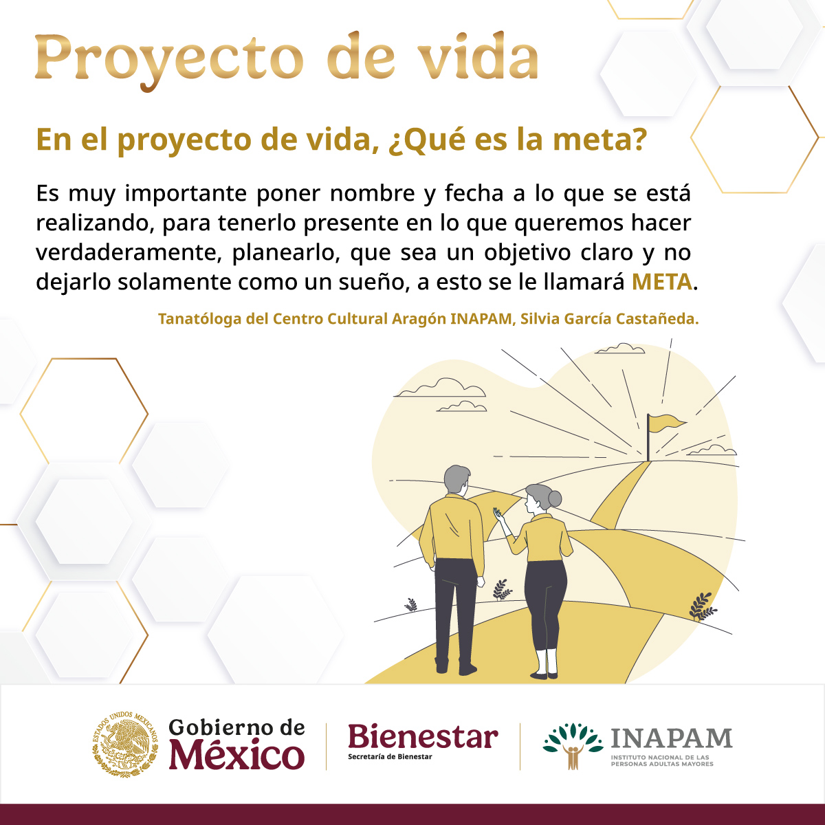 INAPAM's tweet photo. Establecer #Metas #Paulatinas de acuerdo con las #Habilidades #Intereses y #Contexto #Personal de cada #PersonaAdultaMayor es fundamental para #Lograr desarrollar su #ProyectoDeVida con #Éxito. #EnvejecerConBienestar https://t.co/j0WX9AqUqS