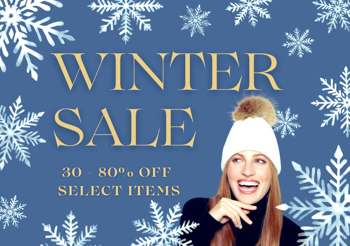 ☃️WINTER SALE BEGINS 
Fri Jan. 17th is the start of our winter clearance as we make room for new spring goods! Large selection of inventory reduced 30%~80%.
Shop early for best selection✨ #StudioSFashionHouse #WinterSale