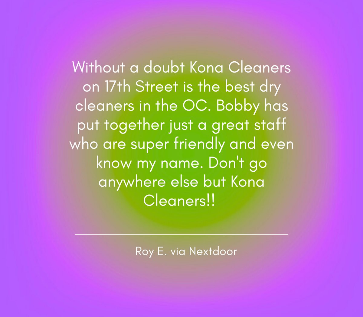 Wow, Roy! Your generous review just made our day! 🙌 We’re dedicated to providing nothing but the best, and it’s awesome to hear we’re hitting the mark. 🏆💜 

#ThankYou #ServiceExcellence #CustomerFirst #KonaCleaners