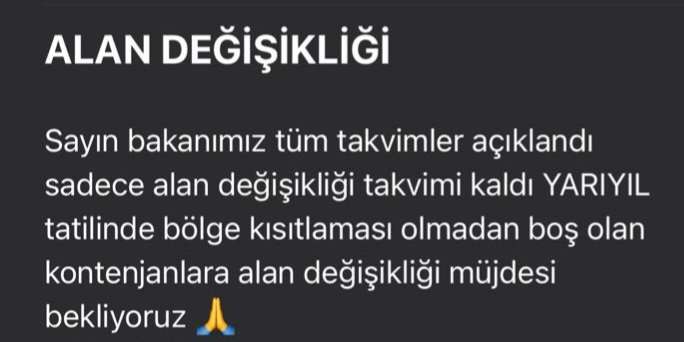 ibrahimcitar's tweet photo. #TatilMüjdesiALANDEGISIKLIGI
@Yusuf__Tekin 
@farukyelkenci 
@yilmaznazif 
@tcmeb 
@CelileErenOKTEN 
@cftcblnt 
@tcbestepe
@talatyavuz29 https://t.co/KMz3O8aUuq