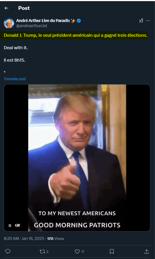 soplam12's tweet photo. Chose du paradis qui prend ses grands airs n'est finalement qu'un petit trumptard
#trumpsimp https://t.co/RSEuO6a3pX