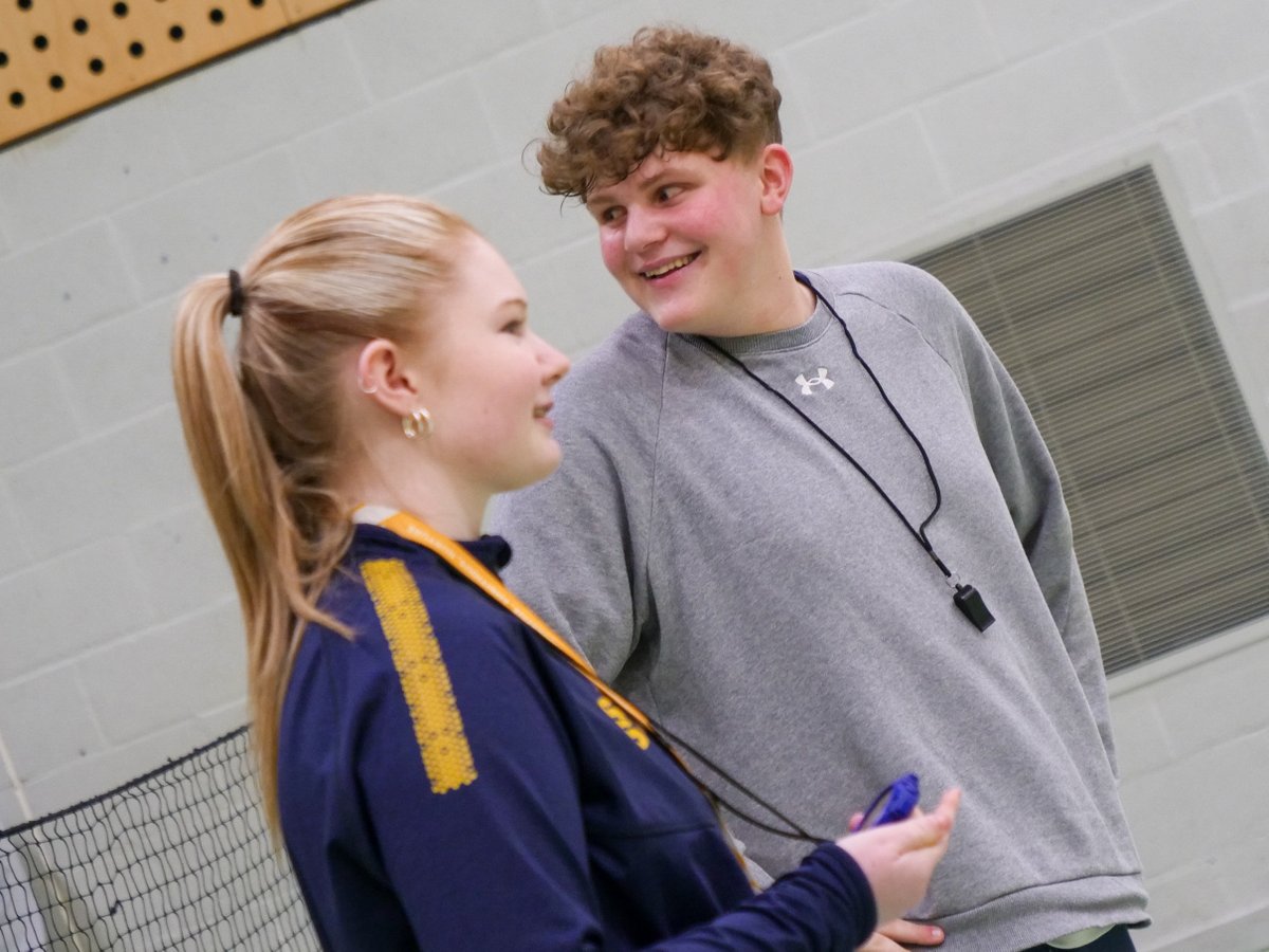 SOTCollege's tweet photo. Dodgeball Championships at Stoke on Trent College! 🤾🏅

Our Sports students, partnered with @BritDodgeball, helped officiate the matches, gather results and present awards.

We welcomed hundreds of school pupils from across Stoke-on-Trent to compete in a mini tournament. https://t.co/GkLZuu3hwU