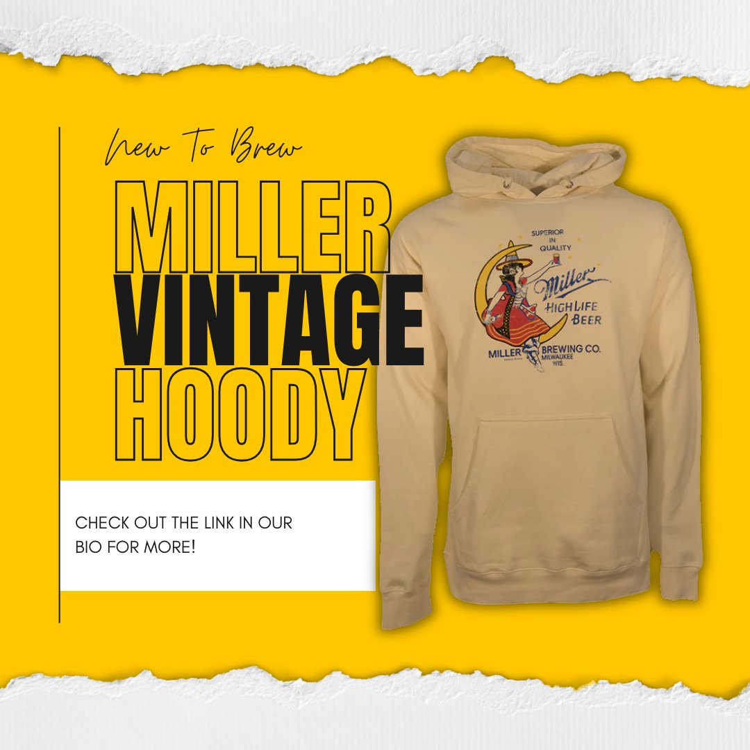 NEW TO BREW! The Miller Vintage Hoody.

Because you can't beat a classic...

brewcityonline.com/collections/ne…